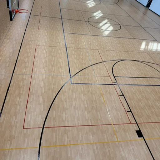 gym floor install 